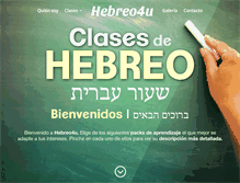 Tablet Screenshot of hebreo4u.com